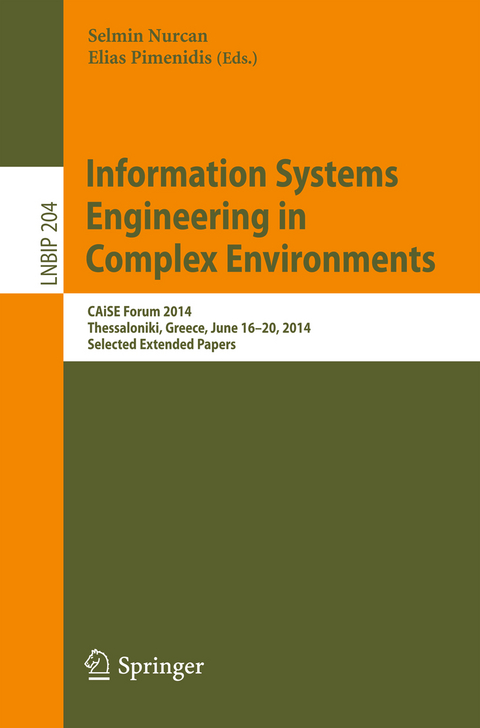 Information Systems Engineering in Complex Environments - 