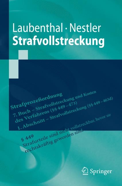 Strafvollstreckung - Klaus Laubenthal, Nina Nestler