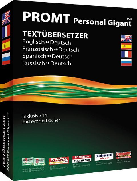 PROMT Personal 9.0 Gigant Deutsch - Englisch, Spanisch, Franz&ouml;sisch, Russisch