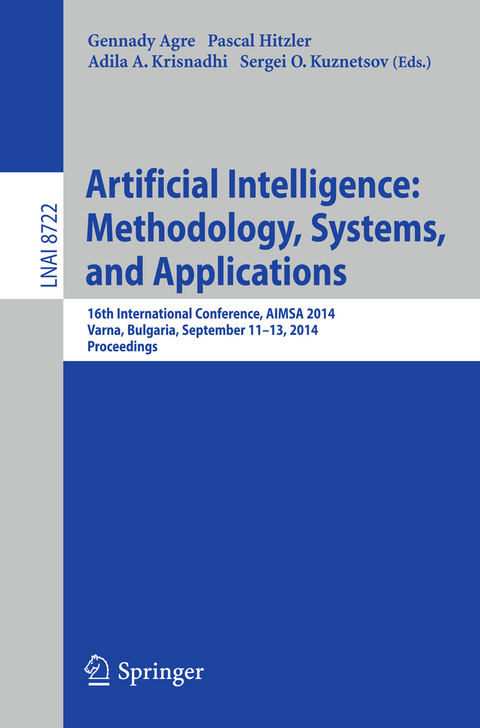 Artificial Intelligence: Methodology, Systems, and Applications - 