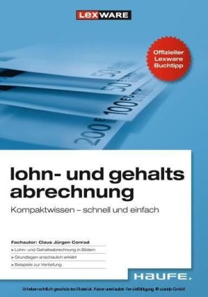 lohn- und gehaltsabrechnung. - Claus-J&uuml;rgen Conrad