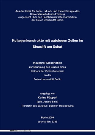 Kollagenkonstrukte mit autologen Zellen im Sinuslift am Schaf