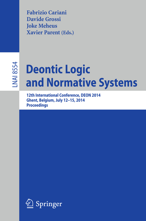 Deontic Logic and Normative Systems - 