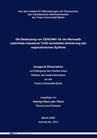Die Bedeutung von CEACAM1 für die Moraxella catarrhalis-induzierte TLR2-vermittelte Aktivierung des respiratorischen Epithels