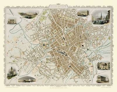 John Tallis Map of Birmingham 1851 - John Tallis