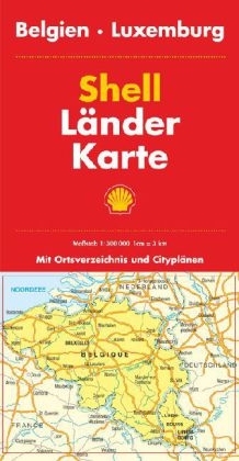 Shell L&auml;nderkarte Belgien, Luxemburg 1:300 000