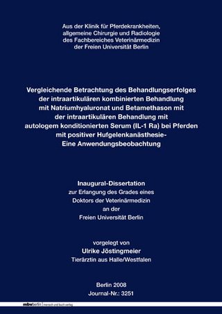 Vergleichende Betrachtung des Behandlungserfolges der intraartikulären kombinierten Behandlung mit Natriumhyaluronat und Betamethason mit der intraartikulären Behandlung mit autologem konditionierten Serum (IL-1 Ra) bei Pferden mit positiver Hufgelenkanä