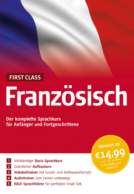 First Class Sprachkurs Franz&ouml;sisch 10.0