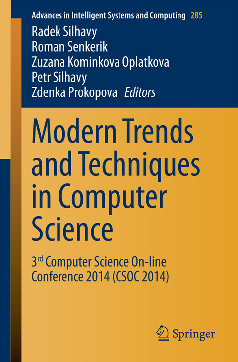 Modern Trends and Techniques in Computer Science - 