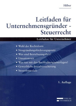 Leitfaden für Unternehmensgründer - Steuerrecht