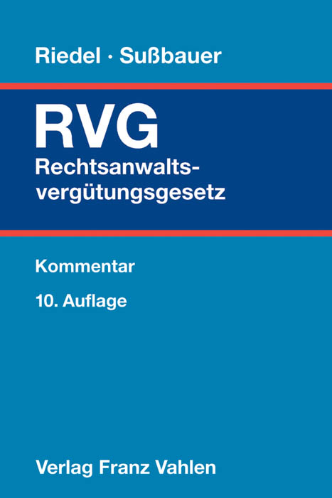 Rechtsanwaltsverg&uuml;tungsgesetz - 