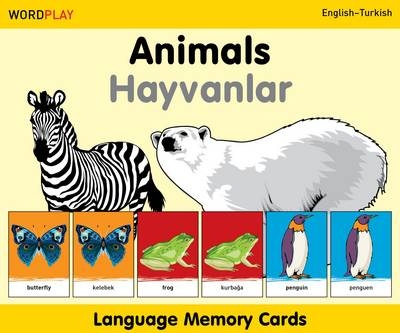 Language Memory Cards - Animals - English-turkish