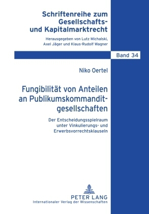 Fungibilitaet von Anteilen an Publikumskommanditgesellschaften