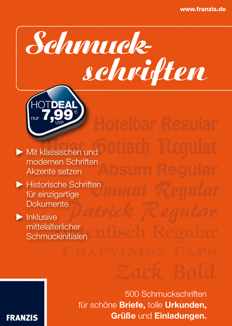 500 Schmuckschriften -  Franzis