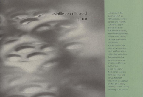 Volatile or Collapsed Space - Sabine von Fischer