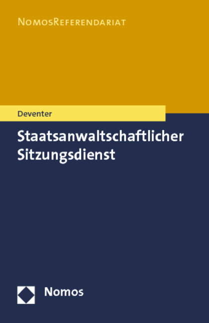 Staatsanwaltschaftlicher Sitzungsdienst - Anton Deventer