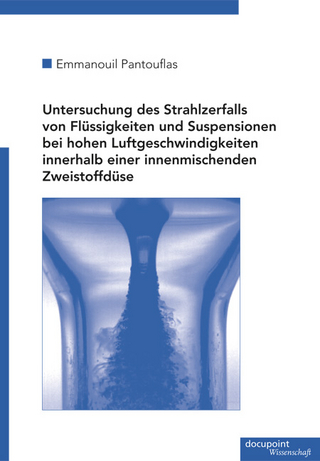 Untersuchung des Strahlzerfalls von Flüssigkeiten und Suspensionen bei hohen Luftgeschwindigkeiten innerhalb einer innenmischenden Zweistoffdüse