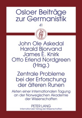 Zentrale Probleme bei der Erforschung der aelteren Runen