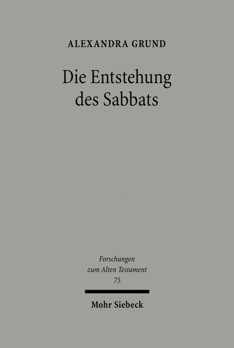 Die Entstehung des Sabbats - Alexandra Grund