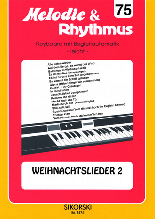 Melodie & Rhythmus, Heft 75: Weihnachtslieder 2