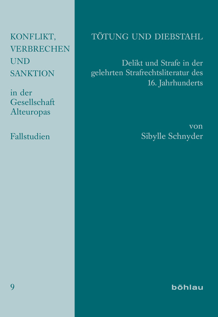 T&ouml;tung und Diebstahl - Sibylle Schnyder