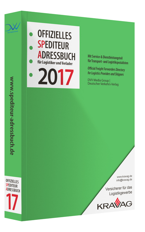 Offizielles Spediteur Adressbuch f&uuml;r Logistiker und Verlader 2017 - 