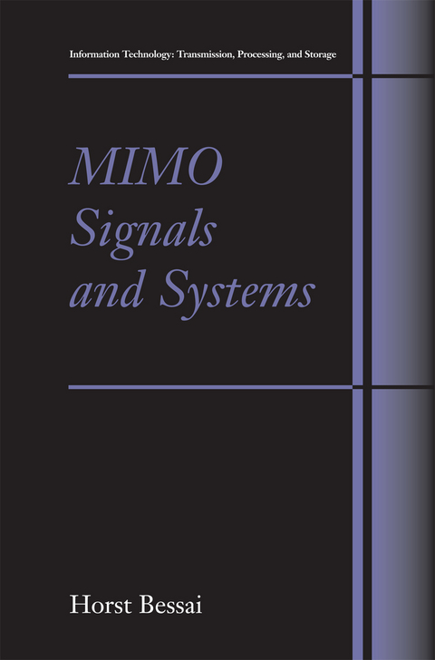MIMO Signals and Systems - Horst Bessai