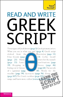 Read and write Greek script: Teach yourself - Sheila Hunt, Dennis Couniacis