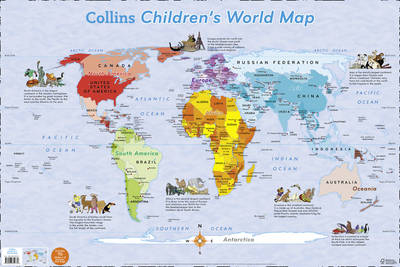 Collins Children&rsquo;s World Map -  Collins Maps
