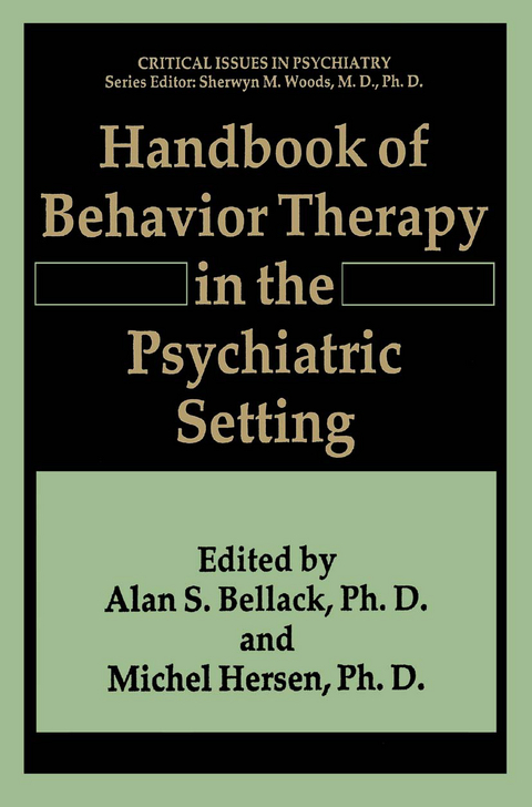 Handbook of Behavior Therapy in the Psychiatric Setting - 