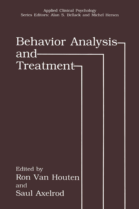 Behavior Analysis and Treatment - 