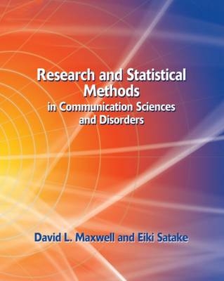 Research and Statistical Methods in Communication Sciences and Disorders