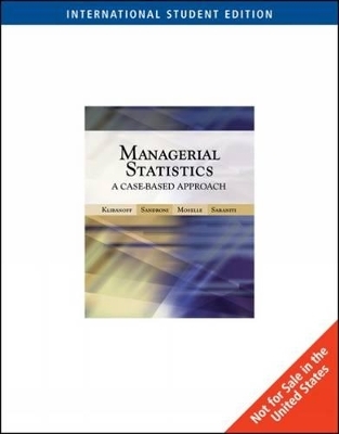 Managerial Statistics - Peter Klibanoff, Alvaro Sandroni, Boaz Moselle, Brett Saraniti
