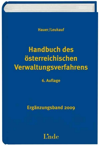 Handbuch des österreichischen Verwaltungsverfahrens
