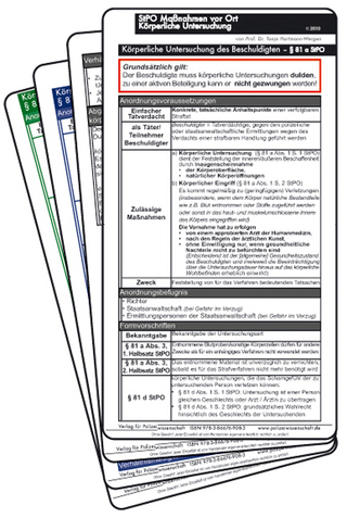 Einsatzkarten StPO – Körperliche Untersuchung