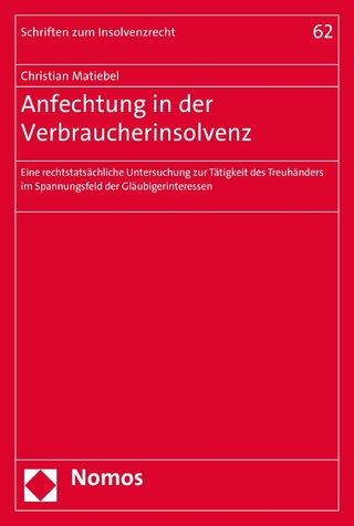 Anfechtung in der Verbraucherinsolvenz