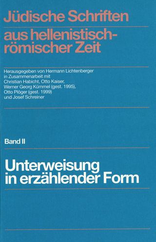 Jüdische Schriften aus hellenistisch-römischer Zeit, Bd 2: Unterweisung... / Jüdische Schriften aus hellenistisch-römischer Zeit, Band II - Buchdecke