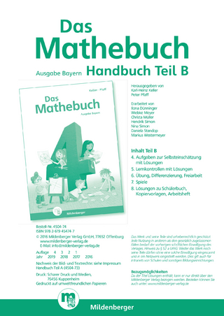 Das Mathebuch 4 – Handbuch Teil B · Ausgabe Bayern