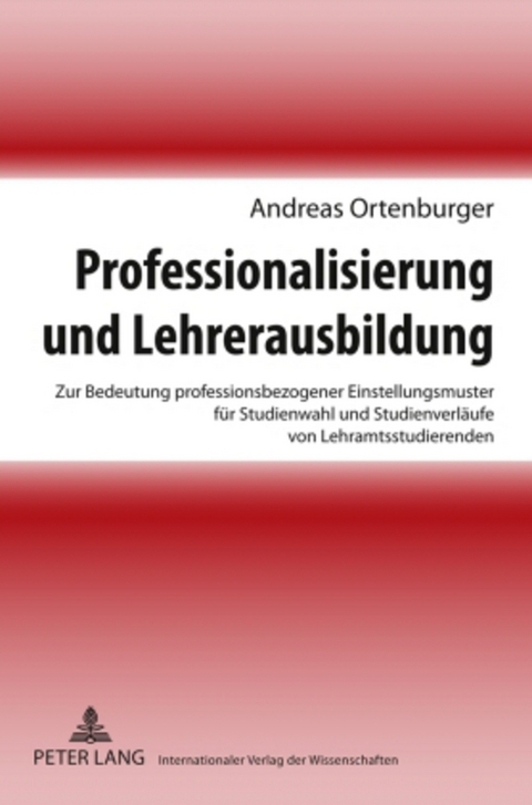 Professionalisierung und Lehrerausbildung - Andreas Ortenburger