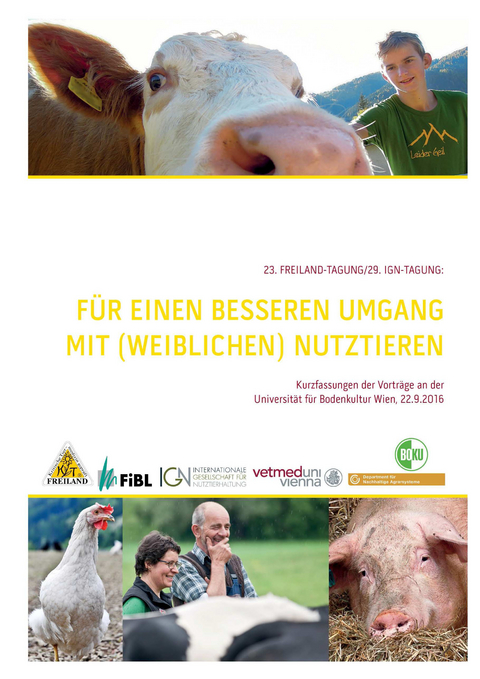 F&uuml;r einen besseren Umgang mit (weiblichen) Nutztieren