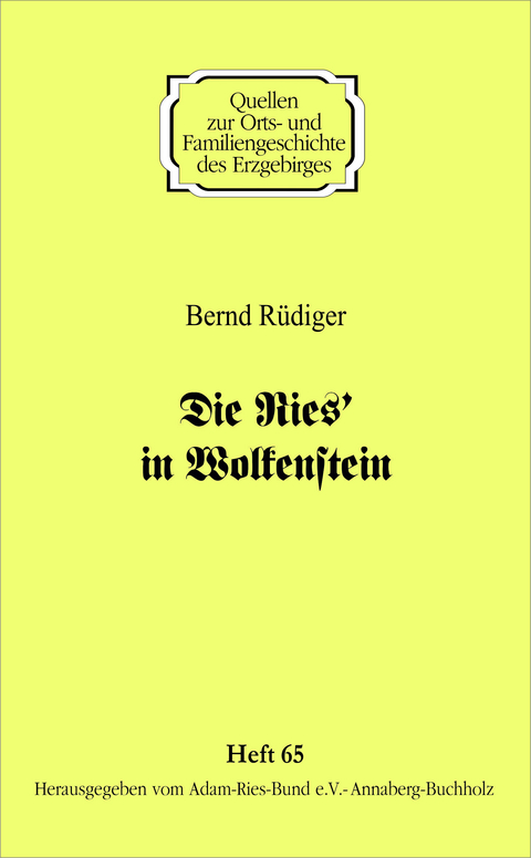 Die Ries&lsquo; in Wolkenstein - Bernd R&uuml;diger