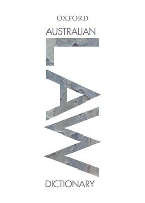 Australian Law Dictionary - 