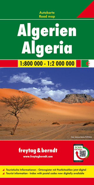 Algerien, Autokarte 1:800.000 - 1:2.000.000, freytag & berndt