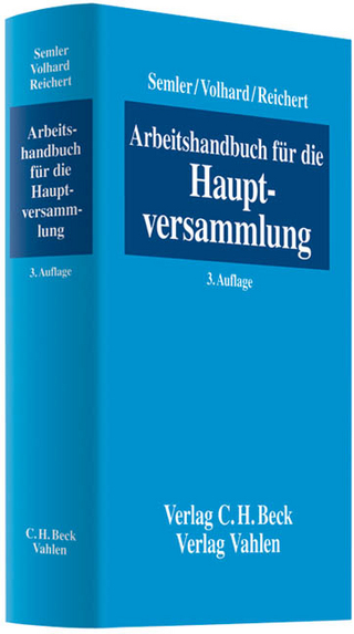 Arbeitshandbuch für die Hauptversammlung