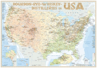 Whiskey Distilleries USA - Poster 60x42cm Standard Edition