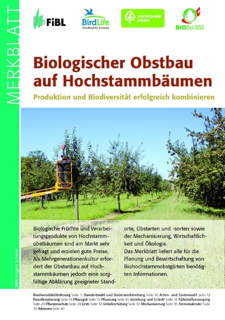 Biologischer Obstbau auf Hochstammbäumen