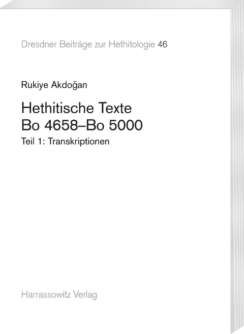 Hethitische Texte. Bo 4658&ndash;Bo 5000 - Rukiye Akdoğan