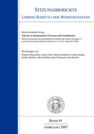 Toleranz im Spannungsfeld ökonomischer Prozesse und Verhältnisse