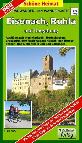 Radwander- und Wanderkarte Eisenach, Ruhla und Umgebung