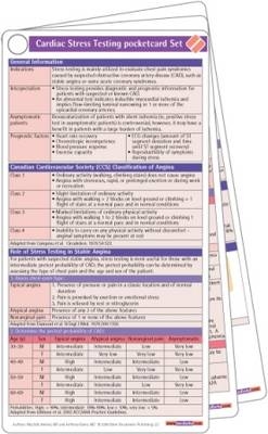 Cardiac Stress Pocketcard Set - M. Ahmed, Anthony Bavry